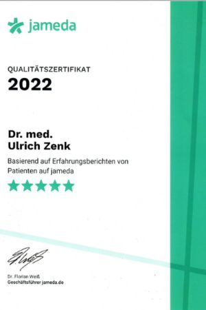 jameda Zertifikat 2022